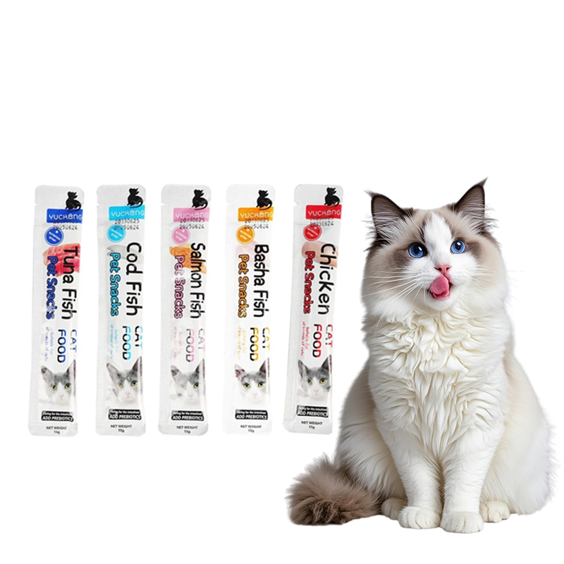Snacks Food Labels - 10 Uds. Tiras para gatos, aperitivos