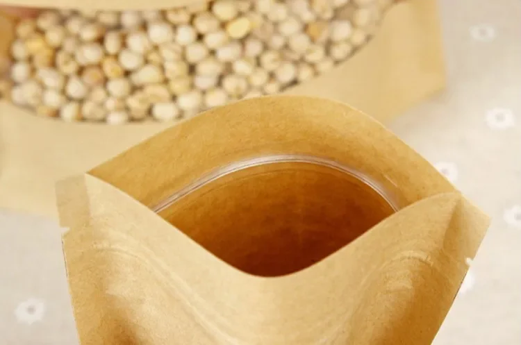 Bolsas de Papel Kraft con Fond - Food Snacks Logos reseña y precio