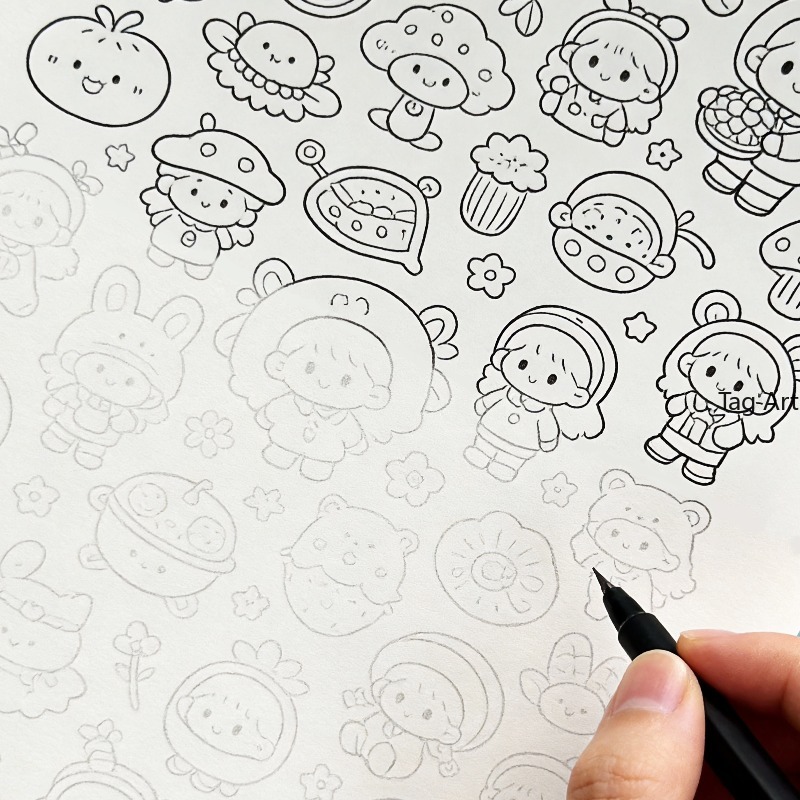 Libro ilustrado para aliviar e - Food And Snacks Coloring Book reseña y precio